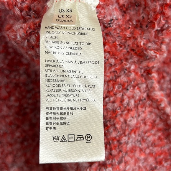 Free People BFF cropped slouchy open knit orange sweater - Picture 9 of 11